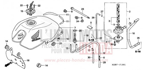 KRAFTSTOFFTANK (CBF600N6/NA6) CBF600N6 de 2006